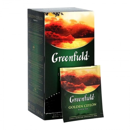 Черный чай в пакетиках Greenfield Ceylon, 25 пакетиков